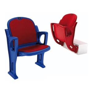 Plastic armchairs for the tribune